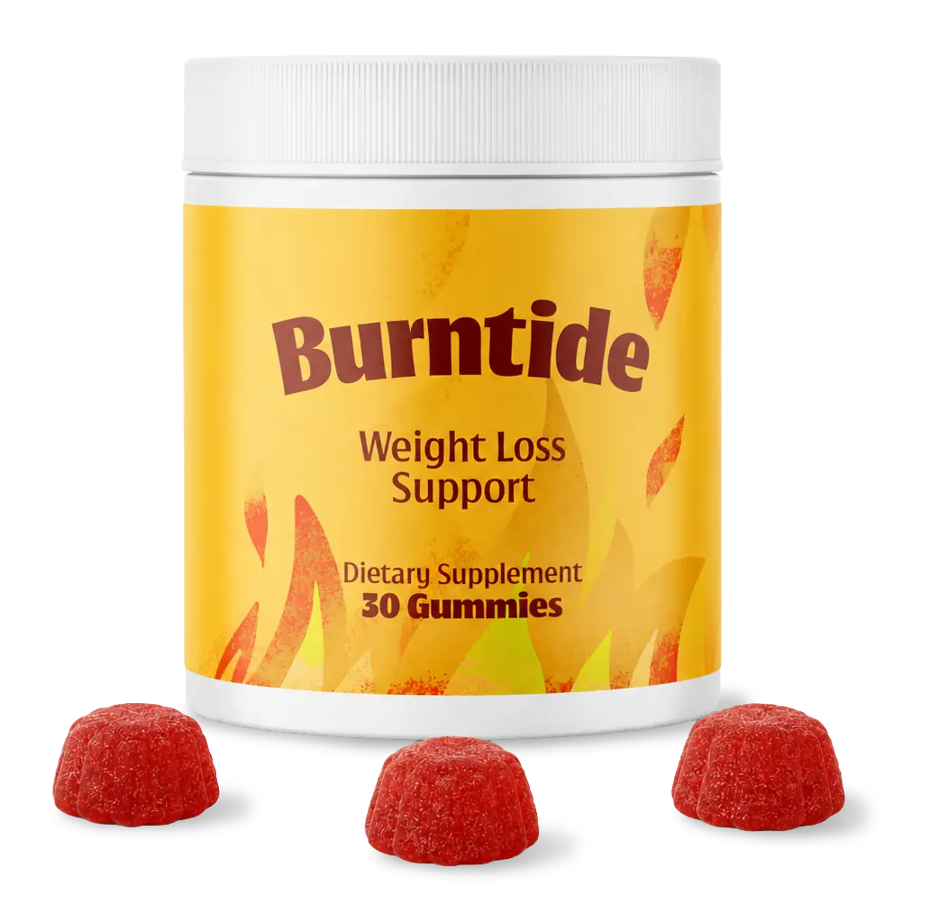 Burntide apple cider vinegar and BHB gummy bottle